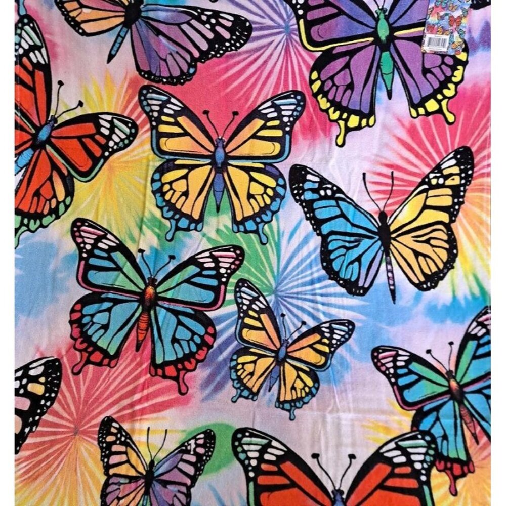 New Butterfly Collage Towel Cotton Bath Beach Pool GIFT 30x60 Butterflies Wings